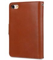 Melkco Premium Leather Case for Apple iPhone 7 / 8 (4.7") - B-Wallet Book Type (Orange Brown)