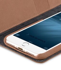 Melkco Premium Leather Case for Apple iPhone 7 / 8 (4.7") - Wallet Book Type (Classic Vintage Brown)