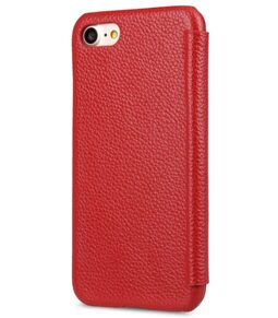 Melkco Premium Leather Face Cover Book Type Case for Apple iPhone 7 / 8 (4.7") - (Red LC)