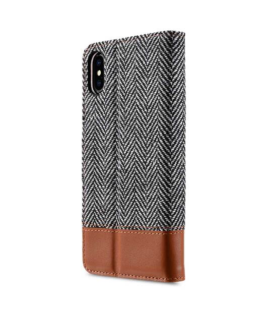 Holmes Series Twill Cloth Premium Leather Case for Apple 