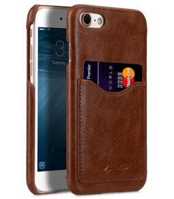 Melkco Mini PU Leather Card Slot Snap Cover forne Apple iPhone 7 / 8 (4.7") - (Brown) Ver.2