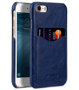 Melkco Mini PU Leather Card Slot Snap Cover forne Apple iPhone 7 / 8 (4.7") - ( Dark Blue) Ver.2