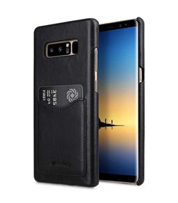 Premium Leather Card Slot Back Cover for Samsung Galaxy Note 8