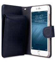 Melkco Premium Leather Case for Apple iPhone 7 / 8 (4.7") - B-Wallet Book Type (Dark Blue)