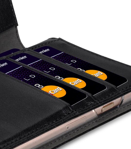 Melkco Mini PU Cases for Apple iPhone 6s / 6 - Wallet Plus Book Type (Black PU)