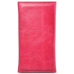 Melkco Premium Leather Cases for Apple iPhone 5s /5/SE - Folio Book Type (Pink Wax Leather)