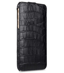 Melkco Premium Leather Cases for Apple iPhone 6 (4.7") - Jacka Type (Black Crocodile Print Pattern)