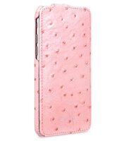 Melkco Premium Leather Case for Apple iPhone 6 (4.7") - Jacka Type (Ostrich Print Pattern - Pink)