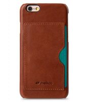 Melkco Mini PU Cases - Snap Cover With Back Card Slot for Apple iPhone 6 - (Traditional Vintage Brown PU)