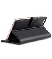 Melkco Mini PU Leather Case for Apple iPhone 7 Plus (5.5") - Wallet Book Type with Stand Function (Black PU)