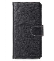 Melkco Premium Leather Cases for Samsung Galaxy S6 Edge - Wallet Book Type (Black LC)