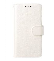 Melkco Premium Leather Cases for Samsung Galaxy S6 Edge - Wallet Book Type (White LC)
