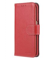 Melkco Premium Leather Cases for Samsung Galaxy S6 Edge - Wallet Book Type (Red LC)