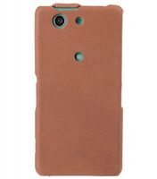 Melkco Premium Leather Case for Sony Xperia Z3 Compact / Z3 Mini- Jacka Type (Classic Vintage Brown)