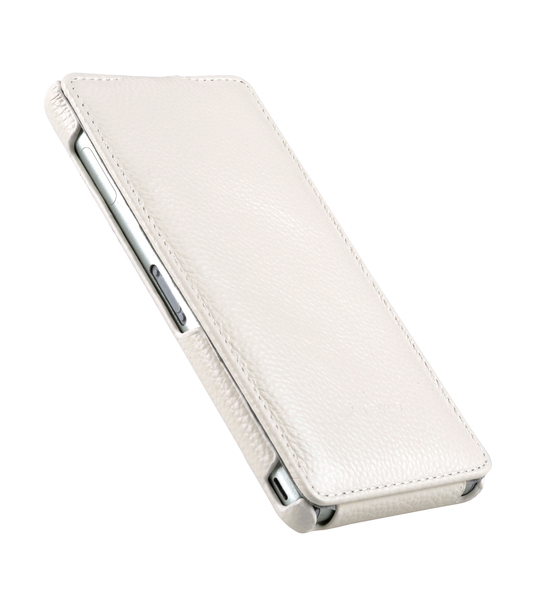Melkco Premium Leather Case for Sony Xperia Z3 D6653 - Jacka Type (White LC)