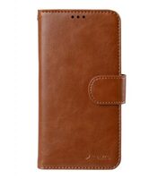 Melkco Mini PU Cases for Samsung Galaxy S6 Edge - Wallet Book Type (Traditional Vintage Brown PU)