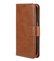 Melkco Mini PU Cases for Samsung Galaxy S6 Edge - Wallet Book Type (Traditional Vintage Brown PU)