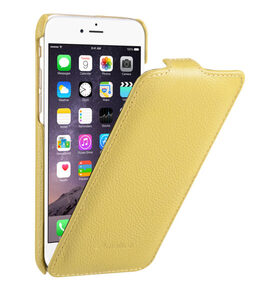 Melkco Premium Leather Cases for Apple iPhone 6 Air 4.7" Jacka type (Yellow LC)