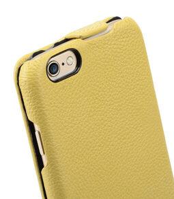 Melkco Premium Leather Cases for Apple iPhone 6 Air 4.7" Jacka type (Yellow LC)