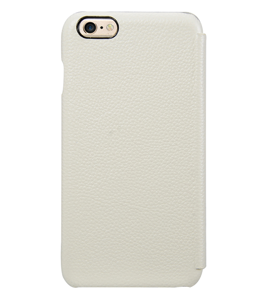 Melkco Premium Leather Cases for Apple iPhone 6 (5.5") - Face Cover Book Type (Ver.3) (White LC)
