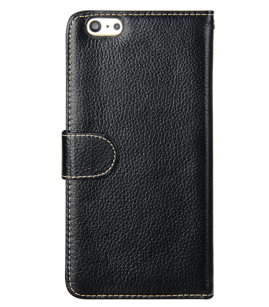 Melkco Premium Leather Cases for Apple iPhone 6 (5.5") - Wallet Book Type (Black LC)