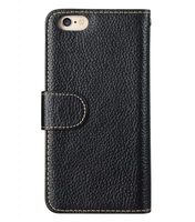 Melkco Premium Leather Cases for Apple iPhone 6 (4.7") - Wallet Book Type (Black LC)