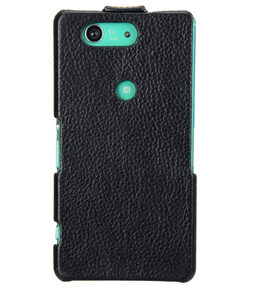 Melkco Premium Leather Case for Sony Xperia Z3 Compact / Z3 Mini- Jacka Type (Black LC)