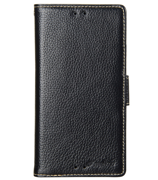 Melkco Premium Leather Cases Wallet Book Type (ver.7) for Xperia Z3 - Black LC