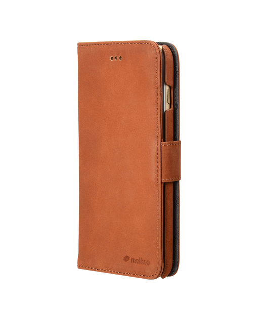 Melkco Premium Leather Cases for Apple iPhone 6 (5.5") - Wallet Book Type (Classic Vintage Brown)