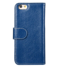Melkco Premium Leather Cases for Apple iPhone 6 (4.7") - Wallet Book Type (Dark Blue LC)