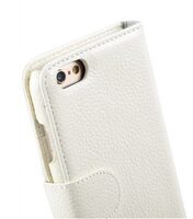 Melkco Premium Leather Cases for Apple iPhone 6 (4.7") - Wallet Book Type (White LC)