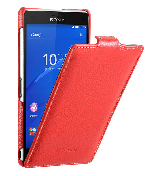 Melkco Premium Leather Case for Sony Xperia Z3 D6653 - Jacka Type (Red LC)
