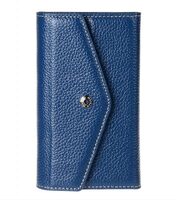 Melkco Premium Leather Case for Apple iPhone 5S/5/SE – Folio Book Type (Dark Blue LC)