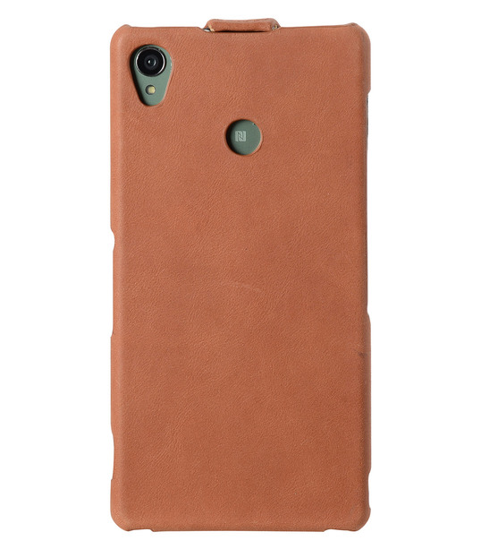 Melkco Premium Leather Cases for Sony Xperia Z3 D6653 - Jacka Type (Classic Vintage Brown)