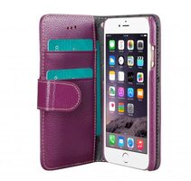 Melkco Premium Leather Cases for Apple iPhone 6 (4.7") - Wallet Book Type (Purple LC)