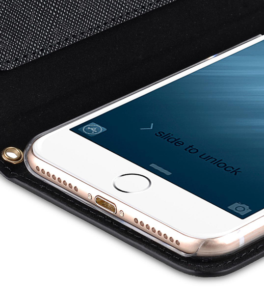 Melkco Fashion Cocktail Series slim Filp Case for Apple iPhone 7 Plus(5.5') (Black Cross pattern)