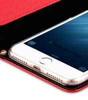 Melkco Fashion Cocktail Series slim Filp Case for Apple iPhone 7 Plus(5.5')(Fluorescent Red)