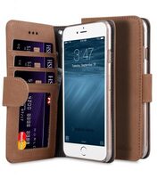 Melkco Premium Leather Case Wallet Book ID Slot Type for Apple iPhone 7 / 8 (4.7") (Classic Vintage Brown)