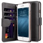 Melkco Premium Leather Case Wallet Book ID Slot Type for Apple iPhone 7 / 8 (4.7") (Grey Wax)