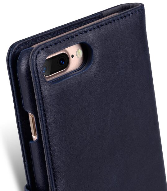 Melkco Premium Leather Case for Apple iPhone 7 / 8 (5.5")Plus - Alphard (Dark Blue )