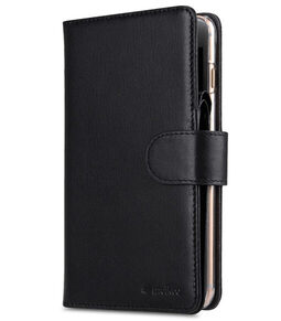 Melkco Premium Leather Case for Apple iPhone 7 / 8 Plus (5.5") - B-Wallet Book Type (Black)