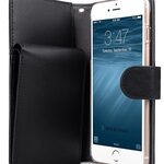 Melkco Premium Leather Case for Apple iPhone 7 / 8 Plus (5.5") - B-Wallet Book Type (Black)