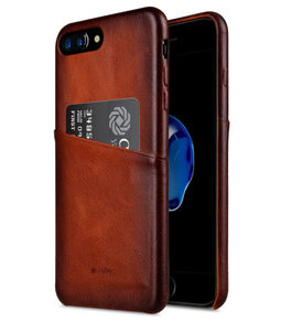 Melkco Elite Series Premium Leather Case for Apple iPhone 7 Plus - Snap Back Pocket (Tan )