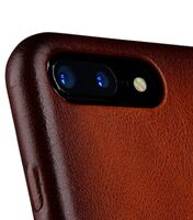 Melkco Elite Series Premium Leather Case for Apple iPhone 7 Plus - Snap Back Pocket (Tan )