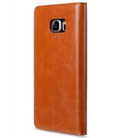 Melkco Mini PU Case for Samsung Galaxy S6 Edge Plus - Herman Series (Traditional Vintage Brown PU)