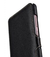 Melkco Lai Chee Pattern Premium Leather Booka Type Crossbody Bag for Huawei Mate 9 Pro - ( Black LC )