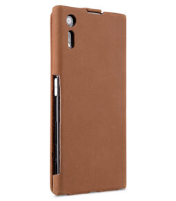 Melkco Jacka Series Premium Leather Case for Sony Xperia XZ - Jacka Type (Classic Vintage Brown)