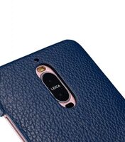 Melkco Snap Cover Series Lai Chee Pattern Premium Leather Snap Cover Case for Huawei Mate 9 Pro - ( Dark Blue LC )