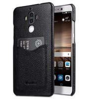 Melkco Snap Cover Series Lai Chee Pattern Premium Leather Card Slot Back Cover V2 Case for Huawei Mate 9 - ( Black LC )