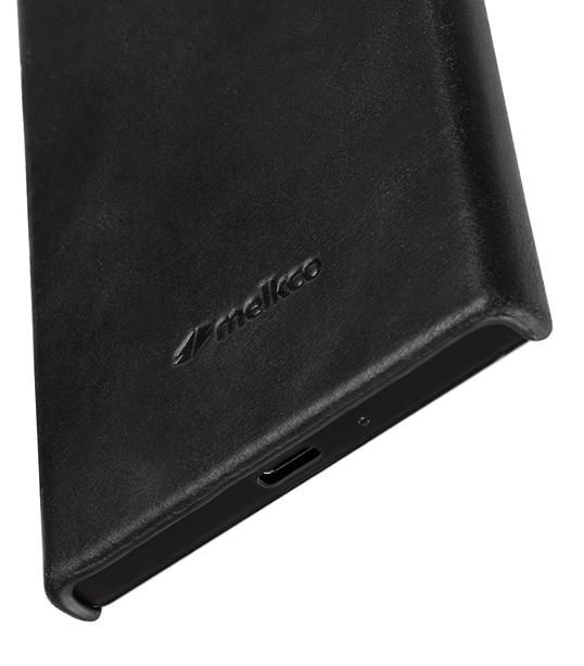 Melkco Premium Leather Snap Cover for Sony Xperia XZ (Vintage Black)